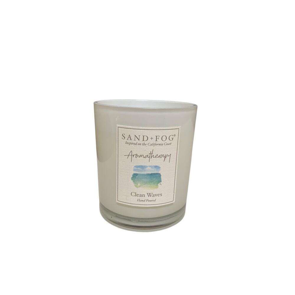Sand + Fog California CLEAN WAVES Salt Soy Wax Blend Medium Candle 11.5 oz‎
